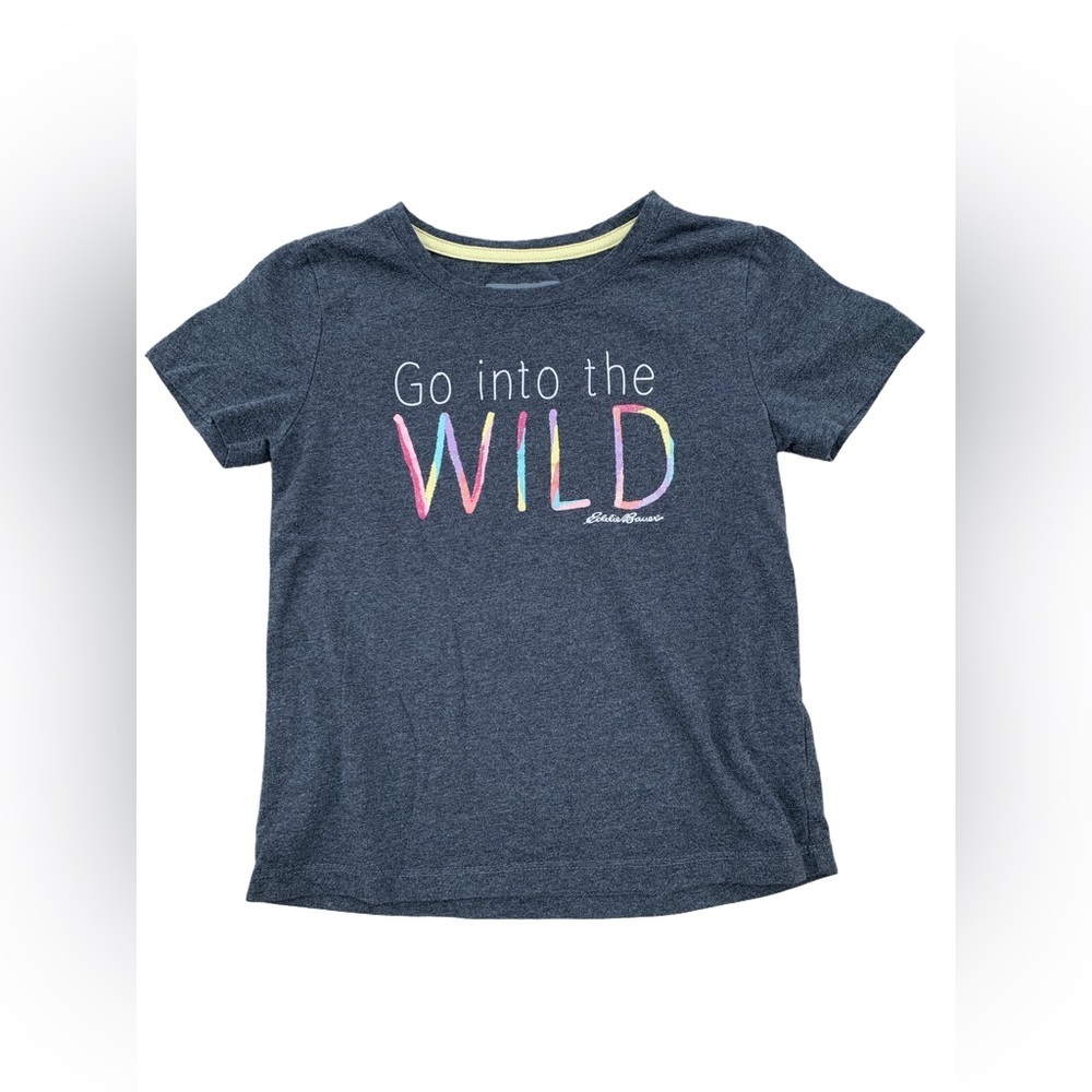 Eddie Bauer Size S, 7/8, Go Into the Wild Glitter Tee